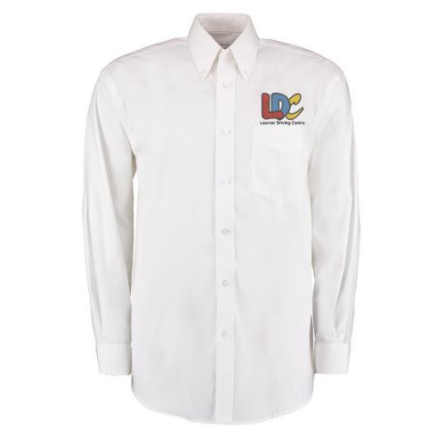 LDC Kustom Kit Corporate Oxford Shirt Long-Sleeved (Classic Fit) White